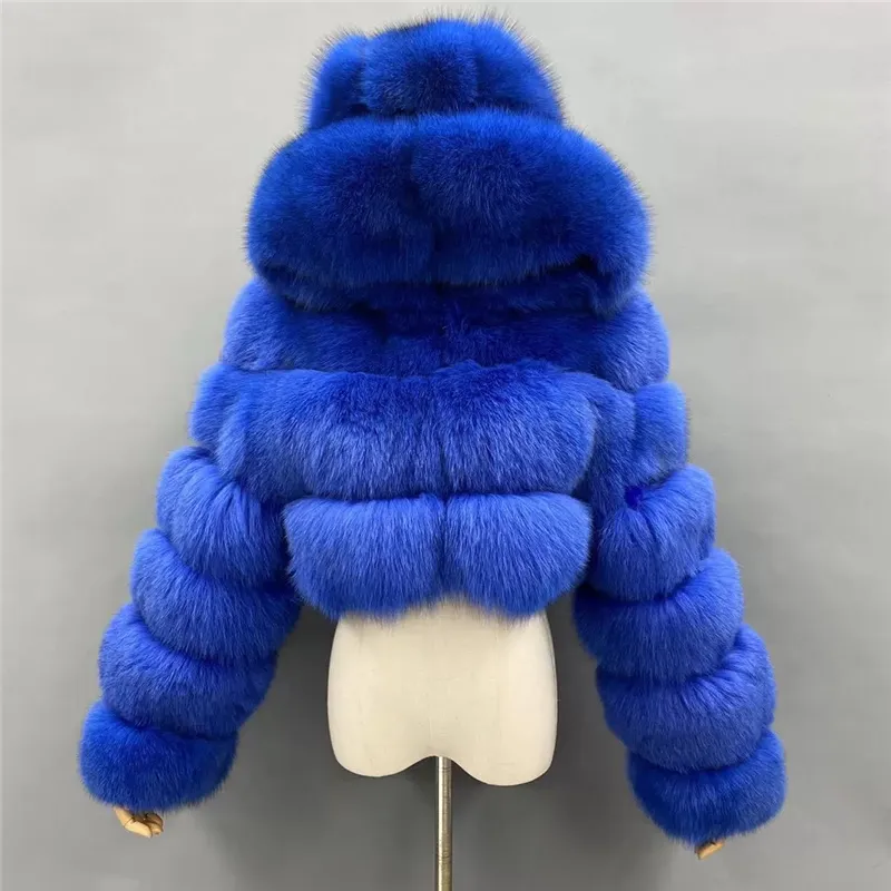2021 Winter Nieuwe Stijl Mode Korte Real Fox En Natuurlijke Wasbeer Bont Jas Vest Bontjas Voor Vrouwen