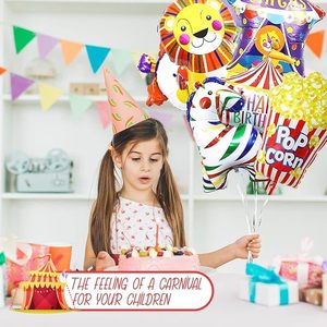 Ballons en aluminium brillants colorés pour carnaval, 6 couleurs, à remplir à l'hélium ou à l'air, décorations de fête à thème, bouquets d'animaux et de fleurs, vente en gros - Product Image 4