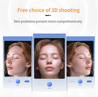 Miroir Magique Intelligent A6 AI MAX HD |   Analyseur de peau de bureau WiFi avec écran tactile 15,6 pouces - Analyse professionnelle du visage pour les soins de beauté