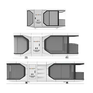 Maisons en conteneur de 20 pieds, kit de petite maison préfabriquée, transportable préfabriquée, maison en conteneur, maison préfabriquée mobile