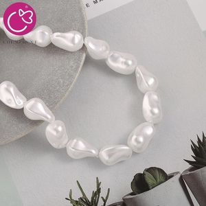 Bán buôn lớn kích thước lớn thực sự tự nhiên nước ngọt nước ngọt nuôi cấy đồng xu Ngọc Trai Chuỗi SỢI HẠT - Product Image 6