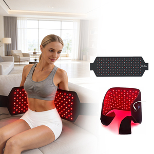 Ceinture <span class=keywords><strong>de</strong></span> luminothérapie rouge portable pour les jambes/bras, soulagement des douleurs musculaires, 250 LED, double longueur d'onde (660nm/850nm), <span class=keywords><strong>beauté</strong></span> à domicile - Product Image 3