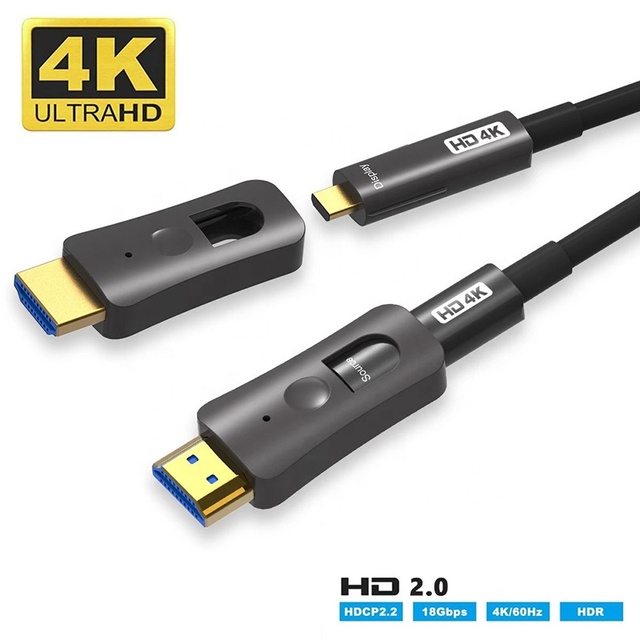 For AOC Fiber Optical Cable a to D 4K 8K 20 21 Active High Speed Gold Plated PVC Jacket for DVD Player Monitor Projector