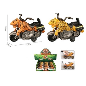 Véhicules jouets en plastique pour enfants de haute qualité, à friction, avec des motifs de dessins animés, de dinosaures, de léopards et de requins - Product Image 3