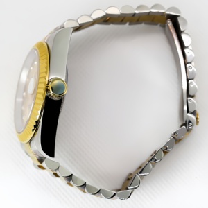 Reloj de Lujo con Movimiento Automático, Diseño Retro Dorado, Reloj de Hombre Estilo Ejecutivo, Acero Inoxidable, Resistente al Agua, Reloj de Buceo - Product Image 5