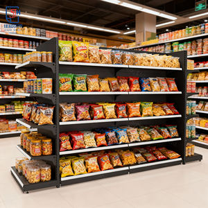 Estante de góndola de un solo lado, equipo de supermercado <span class=keywords><strong>para</strong></span> exhibición de alimentos en <span class=keywords><strong>minimarket</strong></span>, <span class=keywords><strong>estantes</strong></span> de supermercado caliente - Product Image 5