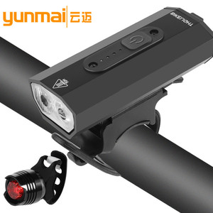 Luz Delantera para Bicicleta Yunmai, LED 2T6, Recargable por USB, Linterna de Alta Potencia, Luz para Ciclismo de Montaña - Product Image 1