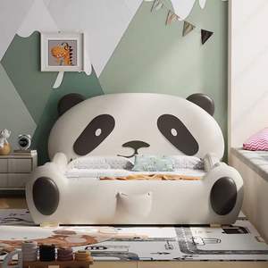 उच्च श्रेणी के पशु प्यारे बच्चों के लिए चमड़े के पांडा बिस्तर पशु चमड़े के बिस्तर - Product Image 6