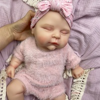 Poupée Reborn réaliste Peach 18 pouces en silicone solide, bébé nouveau-né réaliste lesté, souple et réaliste, pour collectionneur