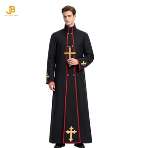 Disfraz de Halloween para Hombre, Disfraz Medieval de Sacerdote, Monja o Misionero, Túnica Religiosa para Iglesia, <span class=keywords><strong>Convento</strong></span> o Fiesta de Disfraces - Product Image 1