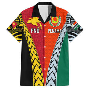 Camicie da <span class=keywords><strong>uomo</strong></span> con Design speciale Papua nuova Guinea Rubgby a manica corta Factory <span class=keywords><strong>Outlet</strong></span> Pacific 2024 Go PNG Kumuls Shirt da <span class=keywords><strong>uomo</strong></span> - Product Image 4