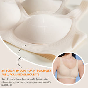 Soutien-gorge sans bretelles 2026, bretelles larges non réglables, tissu ultra-fin, ajustement sans couture, coussinets intégrés pour jeunes femmes, vêtements de nuit, vente en gros - Product Image 3