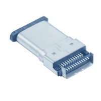 Ventas calientes USB tipo C 24P conector macho Pines de doble fila conector USB SMT Horizontal transmisión de datos de alta velocidad