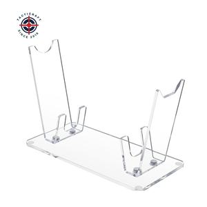 Soporte de exhibición de encimera de plástico 2025 Soporte de exhibición de tarjeta de plástico Soporte de caballete de base de plástico transparente - Product Image 1