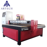 Machine de découpe de verre CNC multi-têtes ARTECH, 10 têtes, commande NC Studio, broche 2,2 kW, zone de travail 1400x1400x200mm