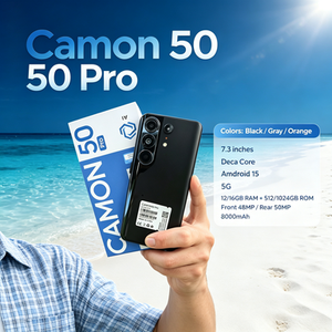 ขายส่งสมาร์ทโฟนราคาถูกปี 2026 ขนาด 7.3 นิ้ว รองรับซิมคู่ รุ่น Camon 50 Pro 16+1TB ปลดล็อคแล้ว รองรับภาษาทั่วโลก 5G Camon 50 Ultra - Product Image 3