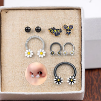 Nouveau design 2026 – Anneau de nez en acier chirurgical, fer à cheval, bijou de corps tendance pour femmes et hommes