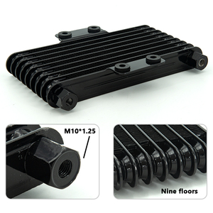 <span class=keywords><strong>Radiateur</strong></span> de moteur d'<span class=keywords><strong>huile</strong></span> de refroidisseur d'<span class=keywords><strong>huile</strong></span> de moto pour 125CC - 250CC Dirt Bike ATV argent SO-10-M12 - Product Image 2
