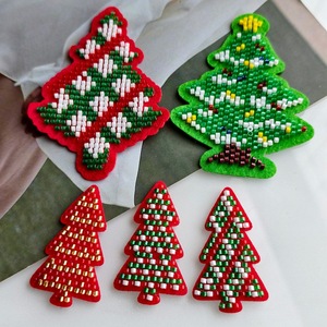 Perles pour machine à broder, broderie <span class=keywords><strong>de</strong></span> perles, patchs brodés pour <span class=keywords><strong>sapin</strong></span> <span class=keywords><strong>de</strong></span> Noël, autocollants, accessoires pour vêtements et sacs, décoration - Product Image 6