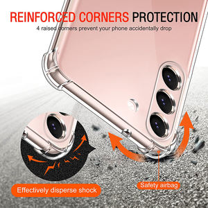 Funda de teléfono de TPU transparente para <span class=keywords><strong>Samsung</strong></span> Galaxy A04 A04S A13 <span class=keywords><strong>5G</strong></span>, protección de cámara a prueba de golpes, 1,5mm - Product Image 3