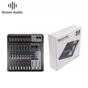 GAX-S8 novo mixer de áudio profissional com alta qualidade