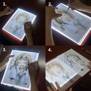 A4 Size 3 Dimmen Led Tracing Light Box Usb Power Led Light Pad Tekentafel Voor Tattoo Tekening, streaming, Schetsen - Product Image 4