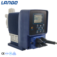 Bomba Dosificadora Digital LANGO ED-M12FE OEM con Control por Pulsos/4-20mA, Membrana de PTFE, Caudal de 20L/H, Manguera Flexible para Piscinas