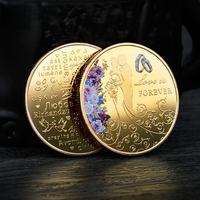 Pièces de monnaie commémoratives personnalisées en métal double face pour mariage, cadeau pour invités, idéales pour les fêtes