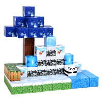 Bloques de Construcción Magnéticos, Cubos Apilables, Juego de Construcción de un Mundo Forestal, Juguetes Educativos STEM, Sensoriales en 3D, Certificados EN71 para Niños