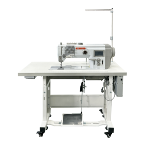 HUAMEI New Industrial Twin Needle Flat Bed <b>Walking</b> Foot High-Speed Engine Sewing <b>Machine</b> Leather Lockstitch - Product Image 3