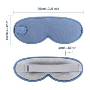 3D Shading Sleep <b>Mask</b> Hot Compress Massage for <b>Eye</b> Fatigue Relief USB Rechargeable Memory Foam Wireless Timing Control for Men - Product Image 5
