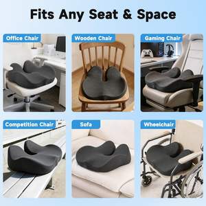 Hot Selling Lumbar Back Support Chair Comfortable <b>Massage</b> Pillow Memory Foam Orthopedic Seat <b>Cushion</b> - Product Image 4