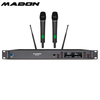 Madon vente à chaud équipement de sonorisation MIC série BS-220 un lecteur deux Microphone numérique sans fil avec MICROPHONE PORTABLE OK-DPA3