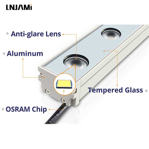 LNJAMI наружная светодиодная настенная шайба <span class=keywords><strong>IP65</strong></span> Водонепроницаемая DMX RGB RGBW светодиодная линейная шайба для архитектурного освещения фасада здания