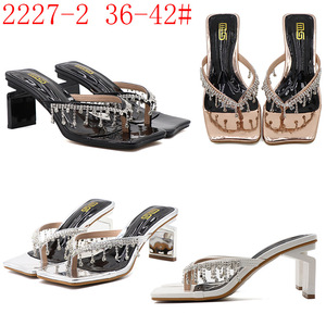 Y nuovi tacchi di strass a punta aperta alla moda <span class=keywords><strong>donna</strong></span> indossano sandali alla moda taglie forti <span class=keywords><strong>42</strong></span> <span class=keywords><strong>scarpe</strong></span> con tacco - Product Image 6