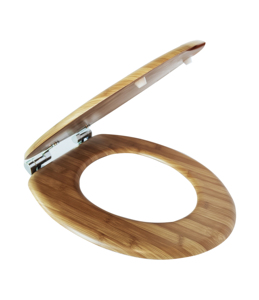 Toilette Style occidental <span class=keywords><strong>solide</strong></span> bambou ménage universel lent épaissi couverture de toilette silencieux acajou siège de toilette - Product Image 3