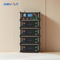 Batterie solaire haute tension KEVOLT 20kWh à 100kWh Batterie au lithium 48V Batterie LiFePO4 Pack de batteries Système de stockage d'énergie domestique