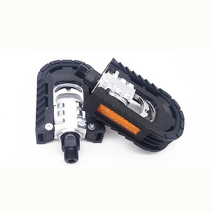 Pedales plegables de aleación de aluminio para bicicleta, color negro, antideslizantes, con rodamientos sellados, eje de acero, multiusos para bicicleta plegable - Product Image 5