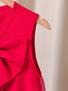 2025 nuove ragazze estive <span class=keywords><strong>Tulle</strong></span> senza maniche Denim abito da principessa gruppo di età per bambini modello solido festa di compleanno per bambini vestito da bambino - Product Image 6