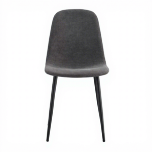 Medieval Modern Side <b>Chairs</b> with Soft Cushions & Black Metal Legs for <b>Dining</b> in Kitchen Lounge or Farmhouse Home Furniture - Product Image 5