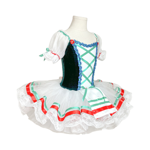 Vestido de Ballet Profesional para Niñas, Diseño Folclórico Tradicional, Estilo Campesino, para Representaciones de Copllia y Giselle - Product Image 3