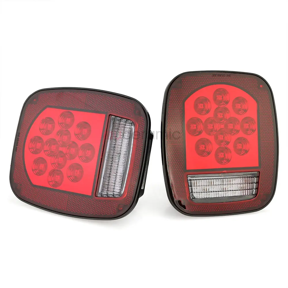 2 PC Waterproof Trailer Fog Light for Truck Boat Caravan Driving Tail Rear Lamps Safety Warning Lantern 12 LED Chips