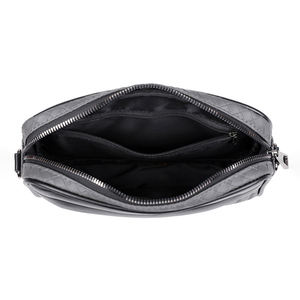 新款潮流<span class=keywords><strong>PU</strong></span>皮革防盗防水肩包男士商务斜挎包带定制标志 - Product Image 3