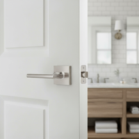 Serrure de porte tubulaire robuste et durable en zinc plaqué avec clés en laiton pour portes de 30 à 45 mm d'épaisseur