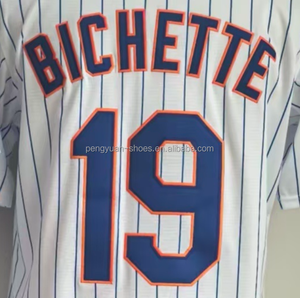 Jersey de Béisbol Bordado de la Mejor Calidad, Listo para Enviar, New York Bo Bichette Negro - Product Image 2