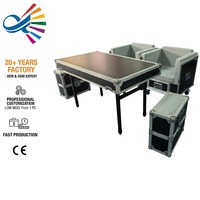 Flight case en aluminium de haute qualité pour événements, portable, type canapé, compatible OEM & ODM, idéal pour les tournées.