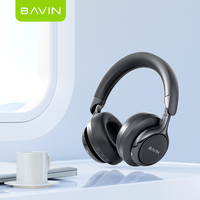 Headset Gaming Nirkabel BAVIN HiFi Sound BH60 dengan Peredam Kebisingan ANC dan Mikrofon AAC untuk Ponsel, Perjalanan - Grosir Pabrik
