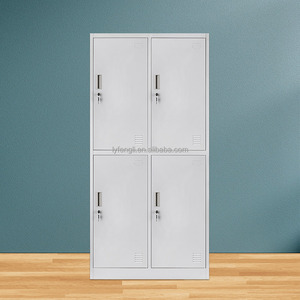 Casier métallique à 4 portes avec serrure à clé, armoire de rangement pour vêtements et effets personnels pour vestiaire de gym, armoire pour uniformes de personnel scolaire - Product Image 2