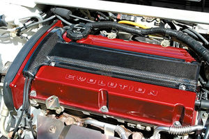 De fibra de carbono piezas del coche para la evolución 4-8 4G63 cubierta del enchufe - Product Image 3