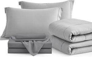White Polyester Fluffy Fiber Summer Warm <b>Comforter</b> Quilted for Home Bed - Product Image 5